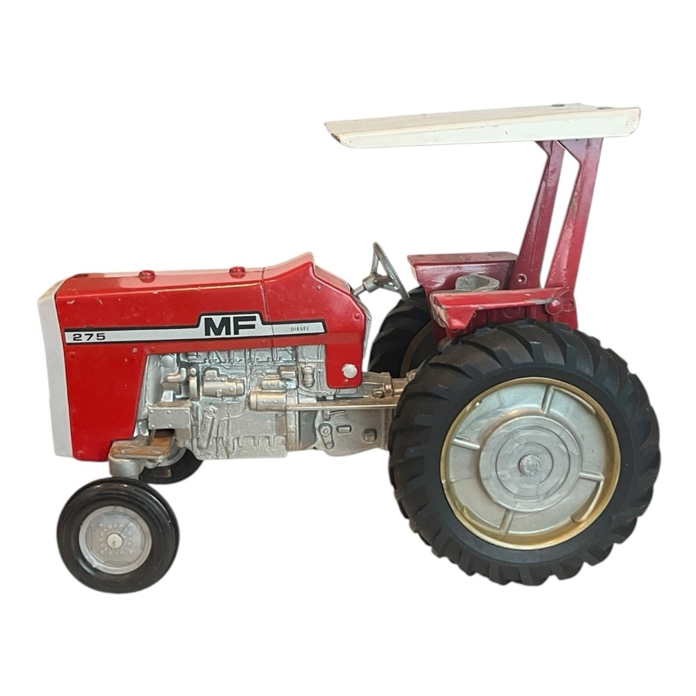 1/16 Ertl Farm Toy 275 Massey Ferguson Diesel Red Tractor With Canopy